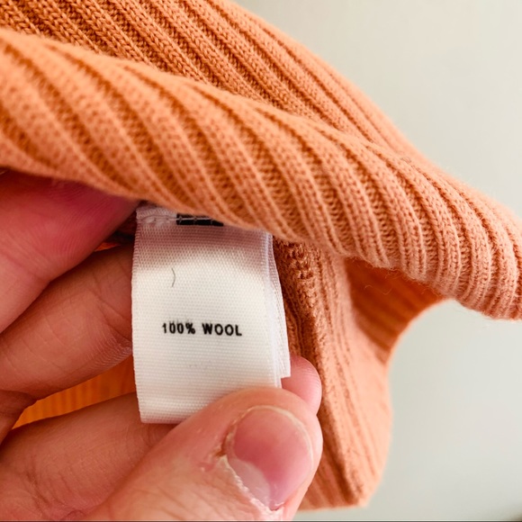 ST. JOHN // Mock Neck Color Block Wool Sweater - Picture 9 of 9